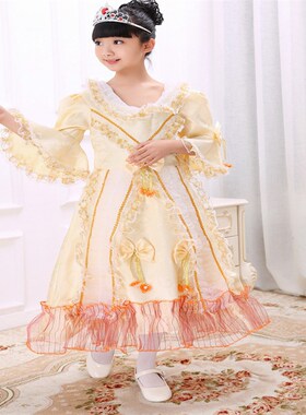 2017新款儿童欧m式宫廷写真摄影服万圣节话剧演出表演服