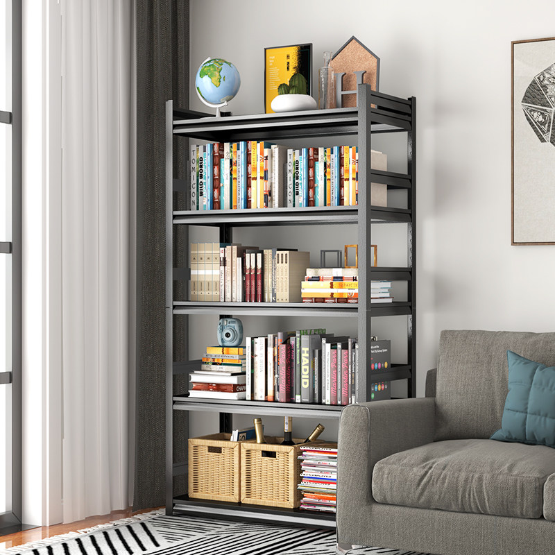 简易书架家用铁艺落地储物架货架置物架收纳架图书馆客厅书柜多层,标准件/零部件/工业耗材,输送带/传送带,淘宝优惠券,粉丝福利购,淘宝优惠卷
