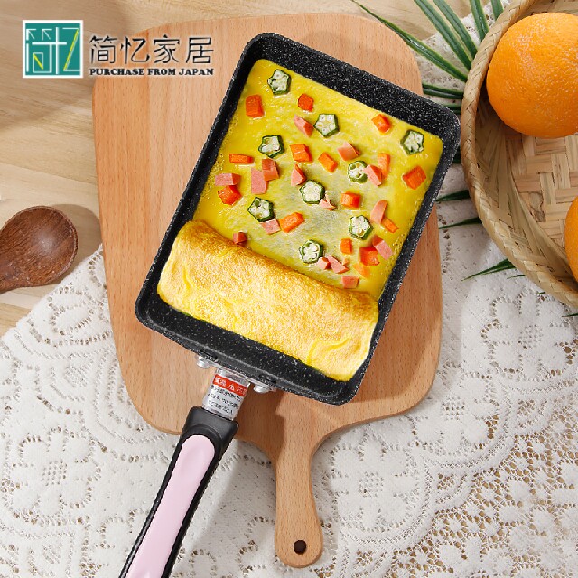 日本玉子烧煎锅厚蛋烧不粘锅方形平底锅蛋卷家用早餐锅煎牛排锅