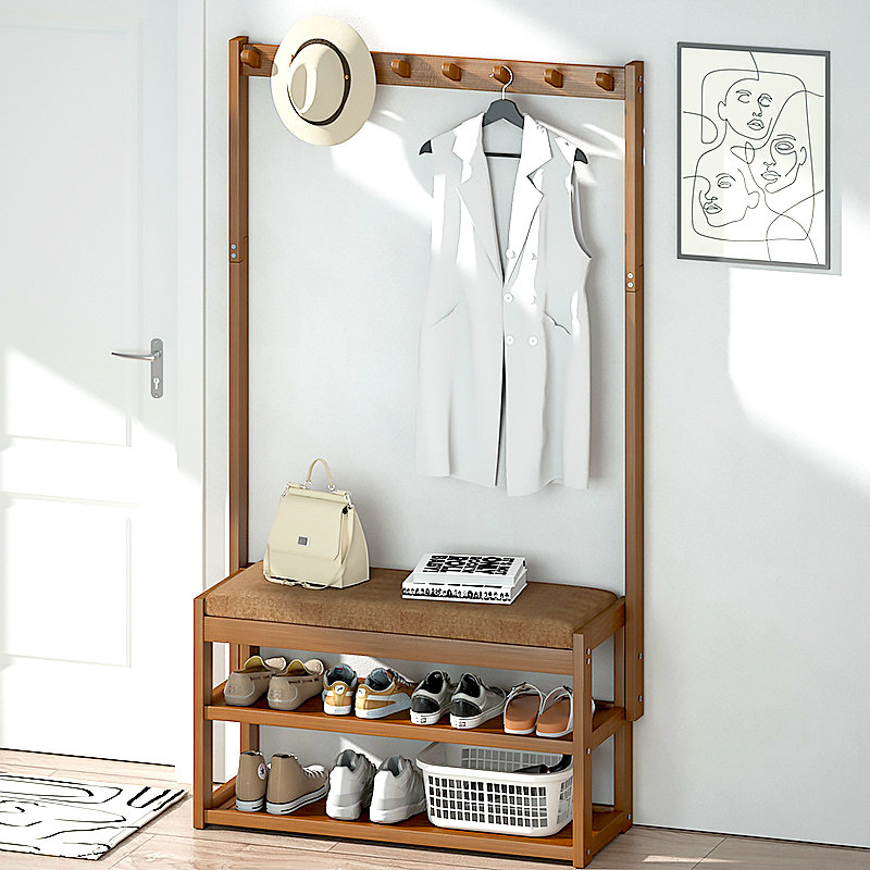家用实木鞋架衣帽架一体置物架落地门口入户窄鞋柜简易多层收纳架,标准件/零部件/工业耗材,输送带/传送带,淘宝优惠券,粉丝福利购,淘宝优惠卷