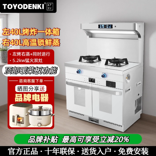 TOYODENKI白色集成灶家用一体机