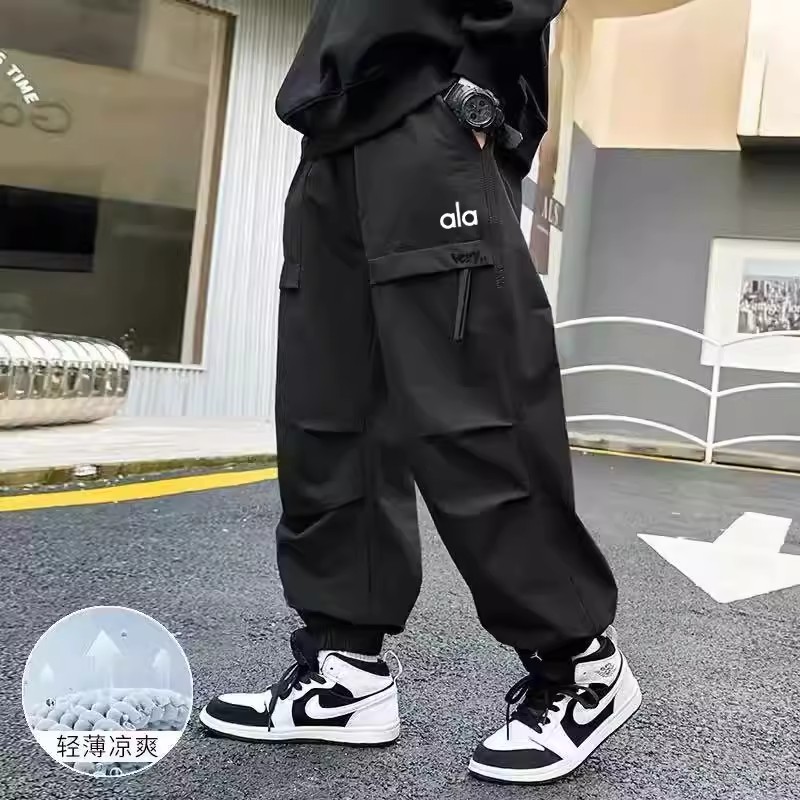男童秋季2026新款工装束脚长裤