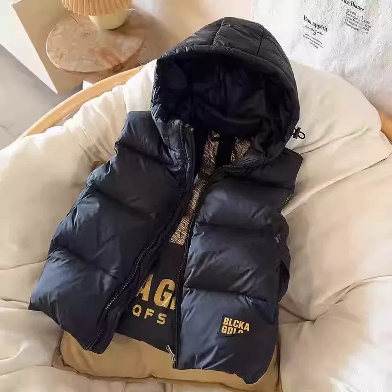 奥莱儿童黑金羽绒马甲加厚保暖潮