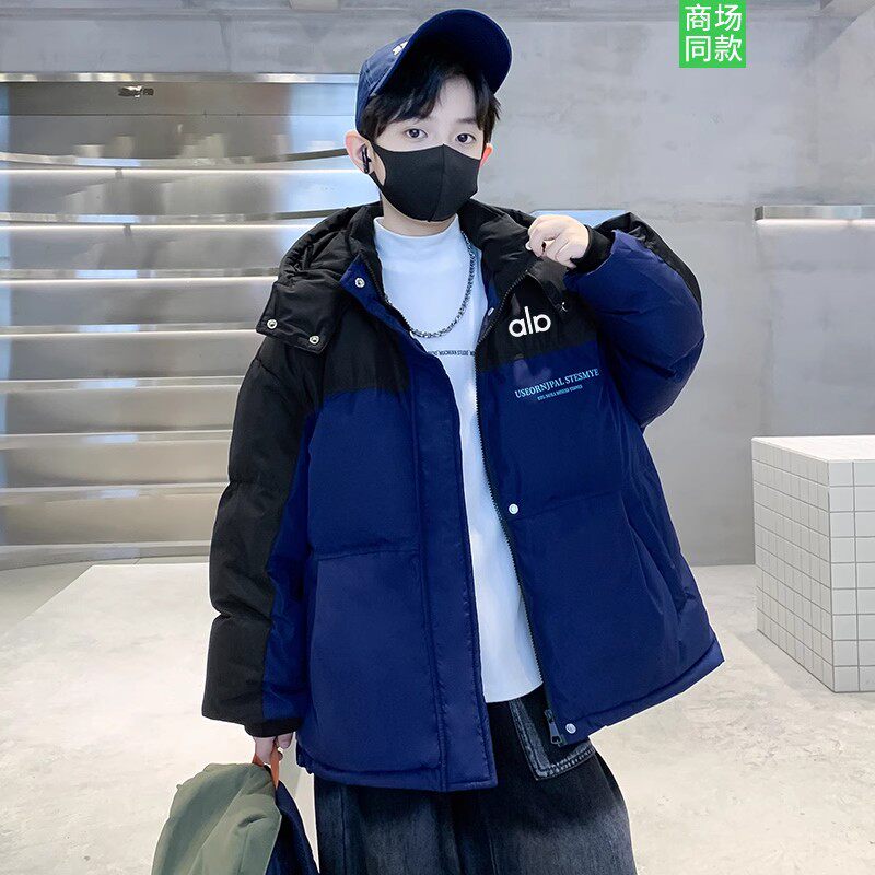 奥莱男童羽绒服冬装2026新款儿童韩式时尚百搭加厚保暖白鸭绒外套
