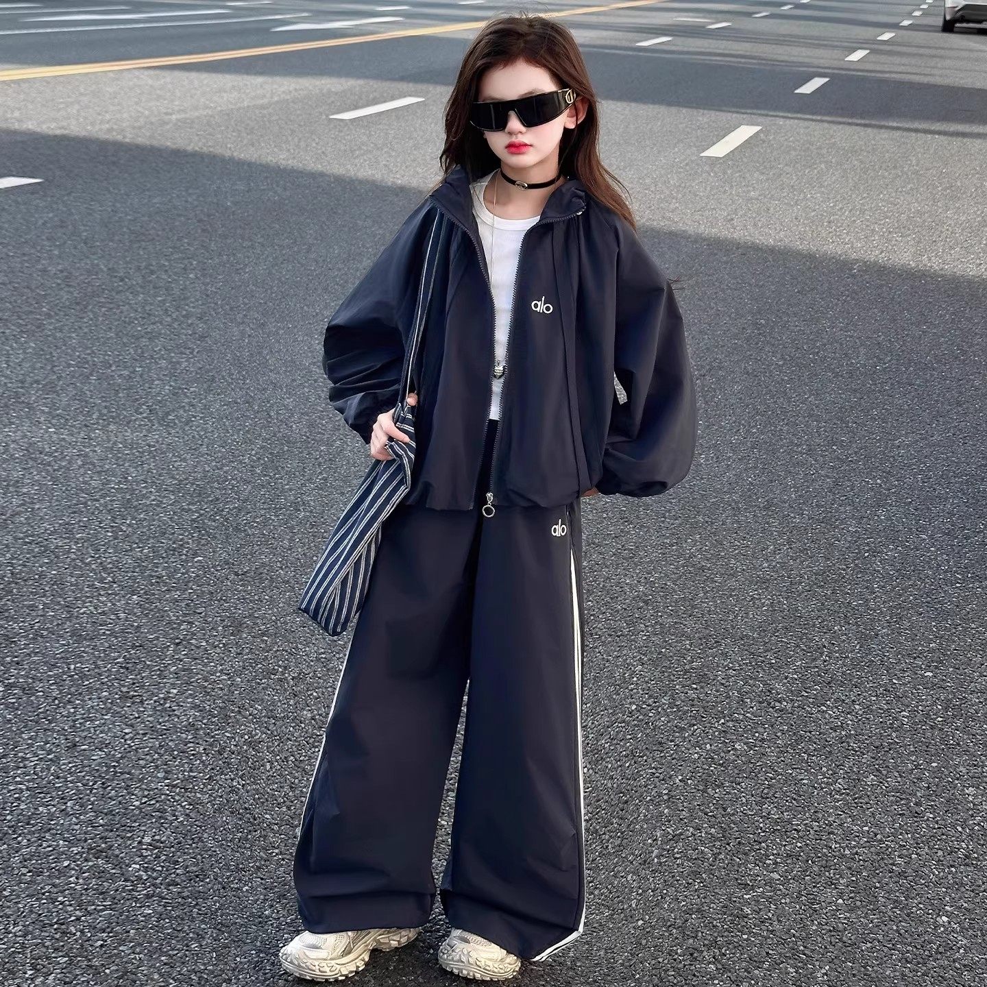 女童秋装外套中大童时尚两件套
