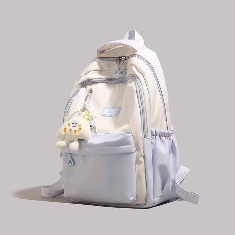 女童高级感撞色减负双肩包