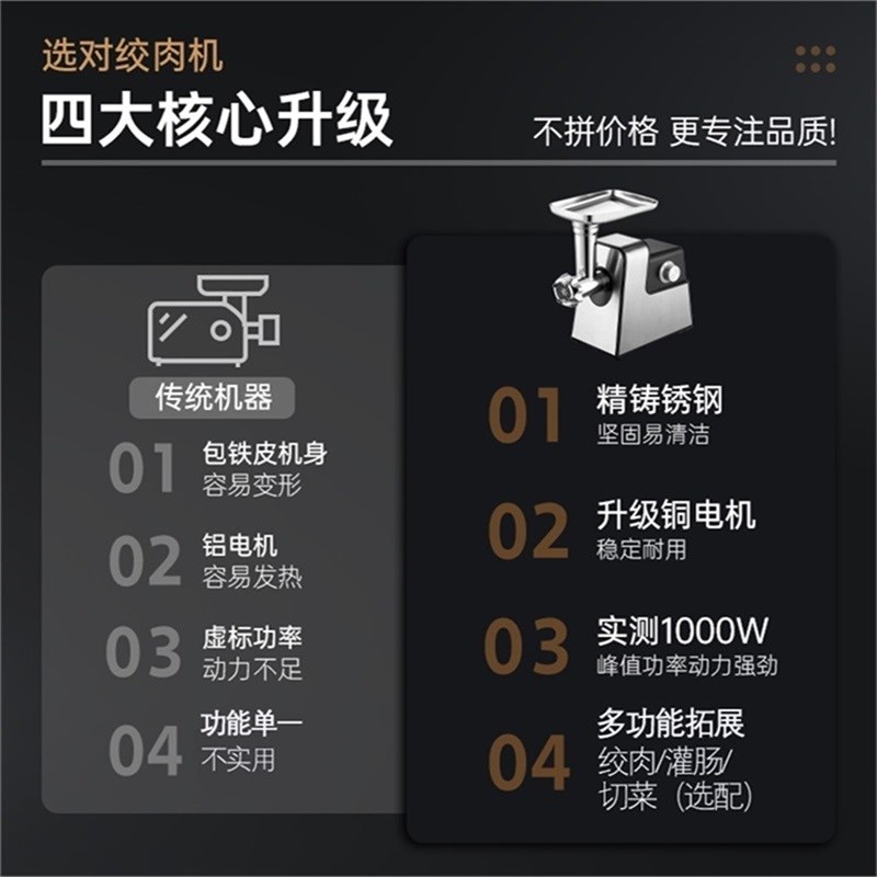 20新款电动绞肉机家用大功率电动腊肠灌肠香肠全自动香肠灌肠机