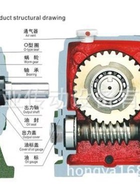 WPW 50 60 70 80 100 120 135蜗轮蜗杆减速机万向型减速器
