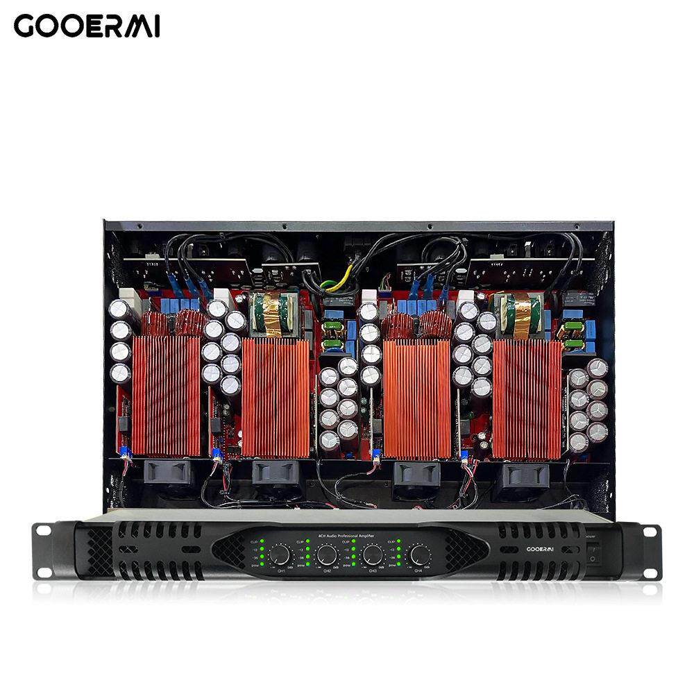 专业数字功放大功率1300W四通道纯后级D类功率放大器1U舞台卡拉OK