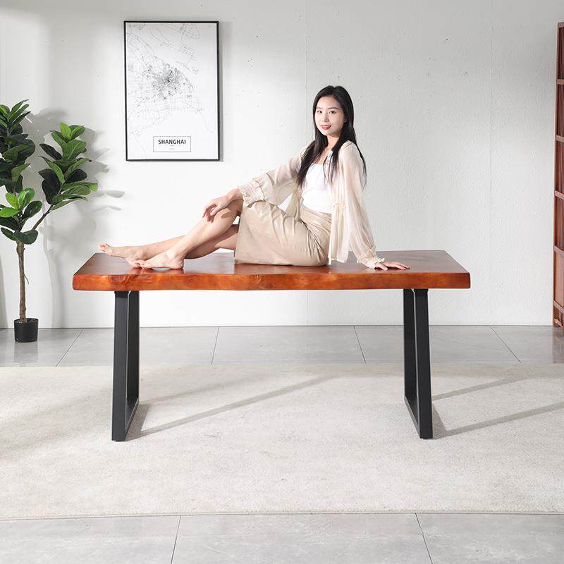 办公桌书桌电脑桌工业风定作松木美式实木写字书画桌毛笔桌工作台