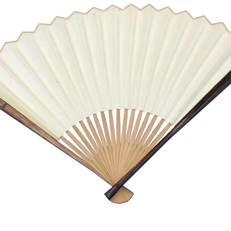 斑竹折扇梅妃梅鹿芝麻竹扇骨苏工扇面书法国画扇子竹扇苏作工艺