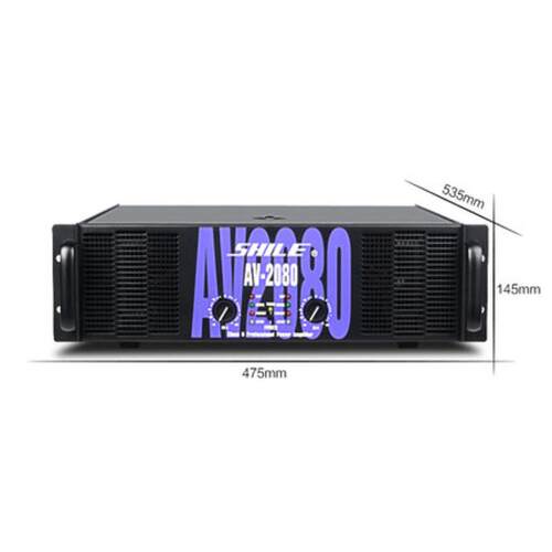 狮乐 AV-2080纯后级功放机专业舞台户外活动大型会议室功放