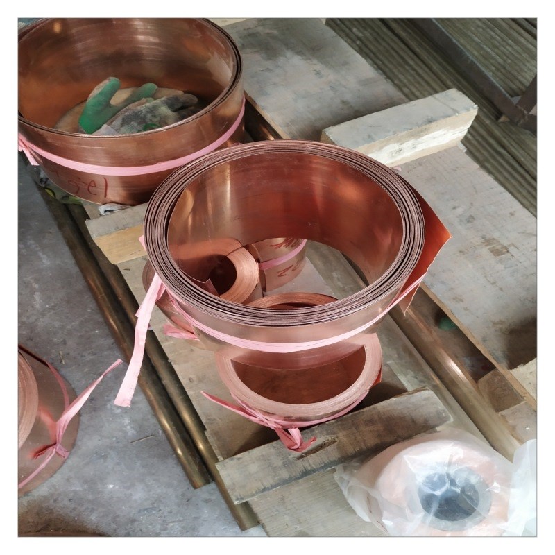 T2宽幅紫铜带 2*1200mm 宽紫铜带变频器用软态T2高精紫铜带