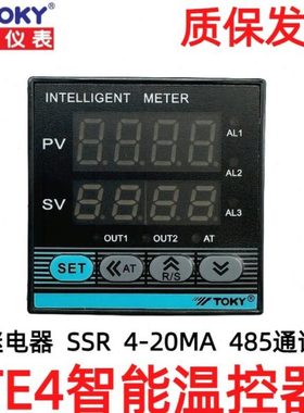 TOKY东崎智能温度控制器TE4-RC18W温控表TE4-RB10W DC10 SC18W