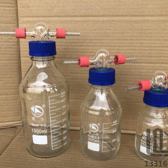 250ml 500ml 1000ml Glass buffer bottle, safety bottle,