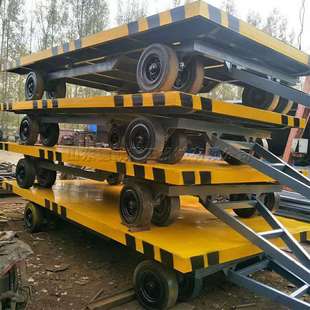 大型四轮转向拖板车 工矿货物运输全挂车 工厂集装 箱运输平板车