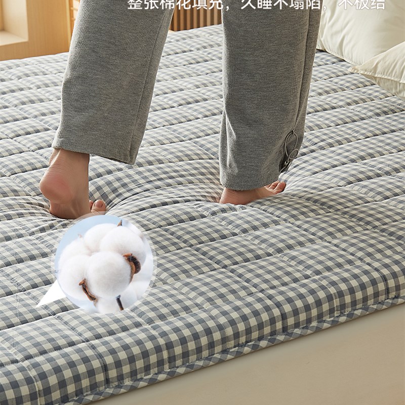 防潮床垫家用卧室棉花褥子软垫宿舍学生单人折叠垫被180x200床褥