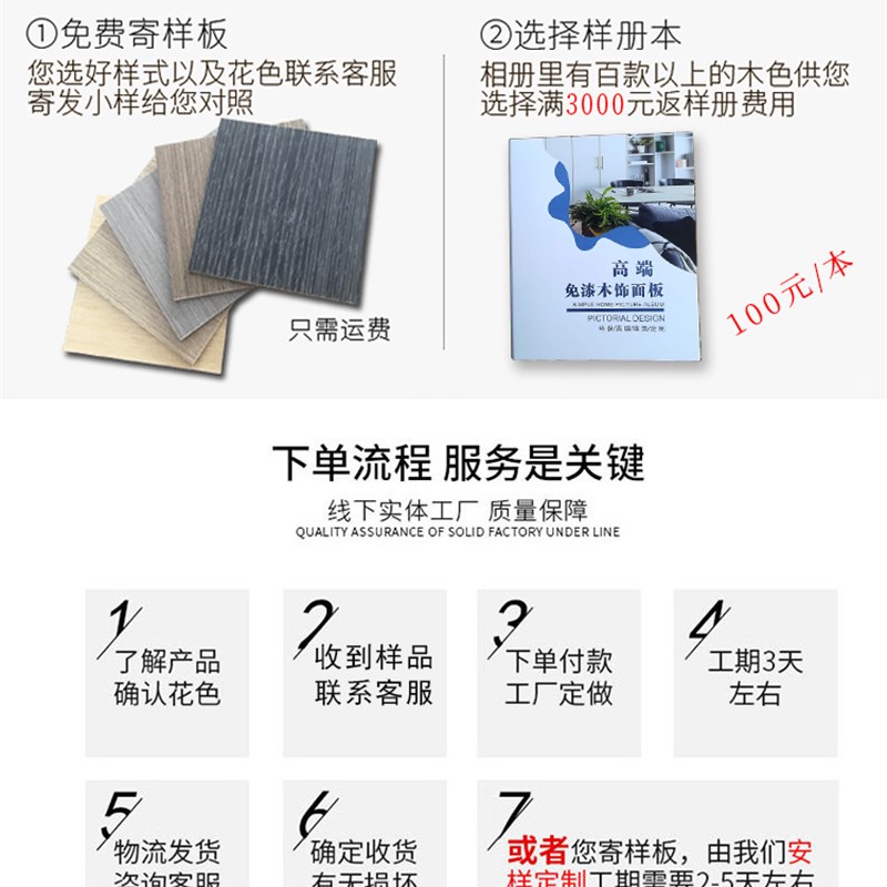 木饰面板免漆板科定实木板kd板定制隐形门格栅uv涂装W护墙板背景