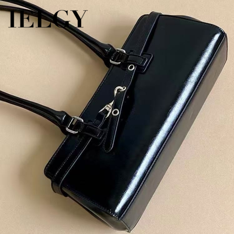 IELGY高级质感黑腋下包