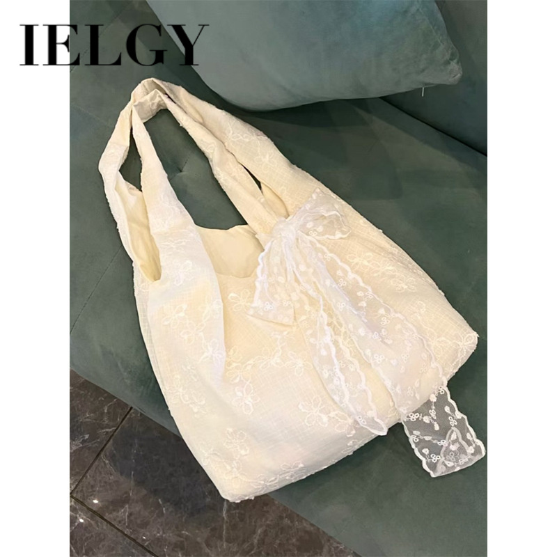 IELGY小众设计蕾丝单肩包