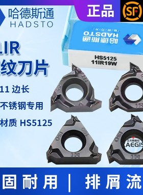 株洲哈德斯通小内螺纹牙刀片11IR 100 125 150 A60 A55 HS5125