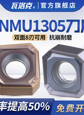瓦洛克SNMU1305ANTR BR双面八刃平面数控铣刀片通装伊斯卡