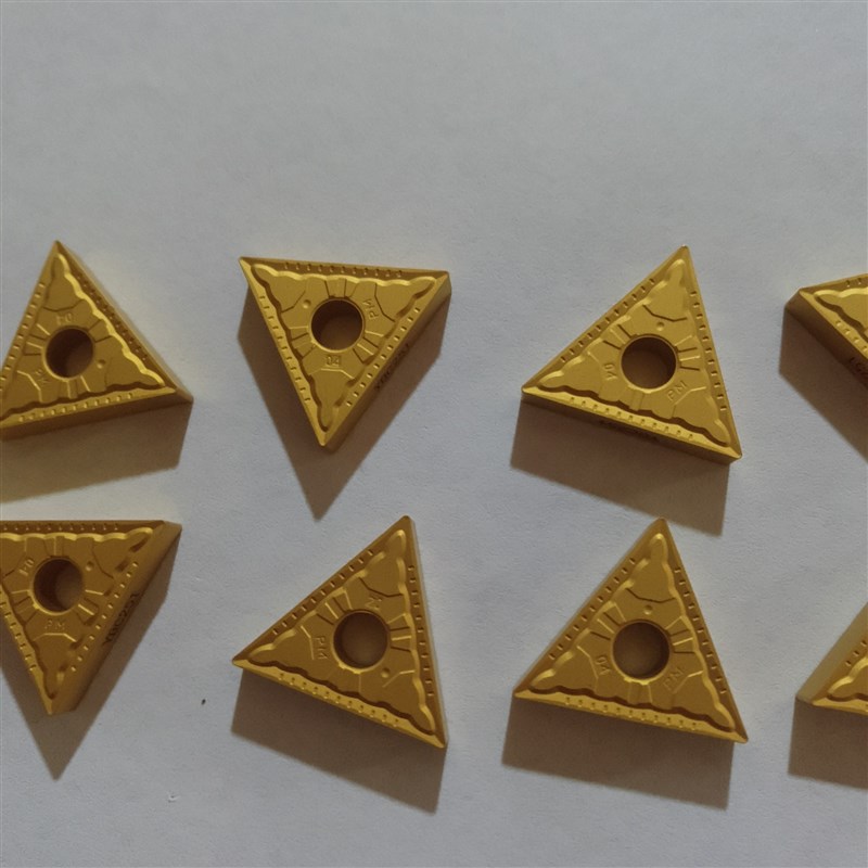 株钻大三角数控车刀片TNMG220404-PM 220408 YBC251黄色 钢件专用