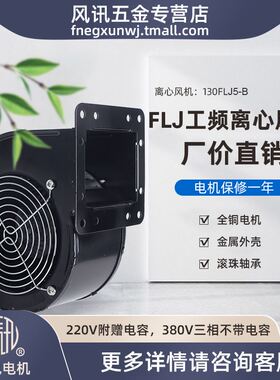 130/150FLJ1/0/5/17/15/7 380/220V小型工频多翼式气模离心鼓风机