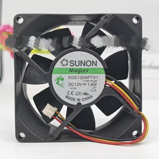 KDE1208PTV1 8CM 12V 8025 静音机箱电源散热风扇 1.6W 全新建准