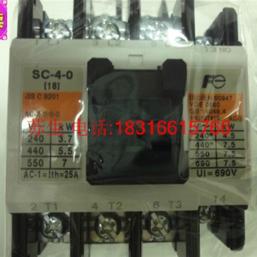 原装进口正品日本FUJI富士Fe交流接触器SC-4-0 AC110V 220V 380V