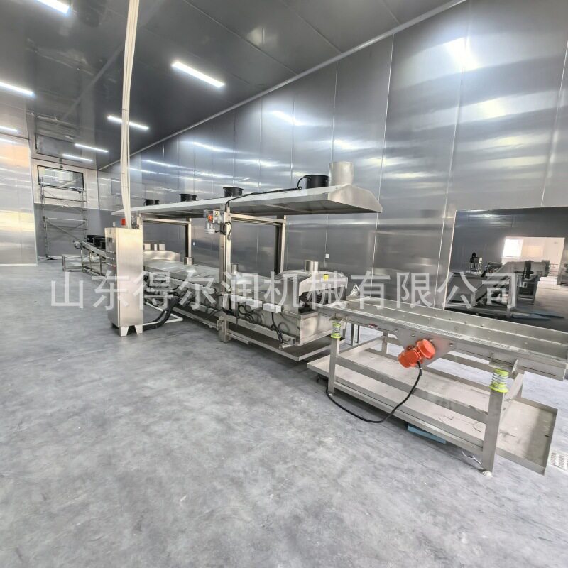 全自动锅巴土豆加工生产线 菩提南瓜油炸机 升温快 纯油刮渣结构