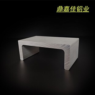 槽铝150x60x12mm大槽铝型材 工业硬质U型槽内径126mm槽钢导轨型材