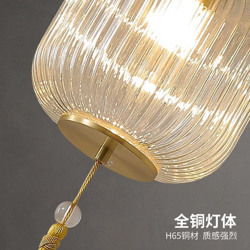新中式全铜小吊灯客厅过道走廊玄关阳台茶室书房餐厅灯笼吸顶灯具