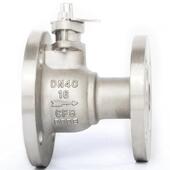 FQ41F放料球阀 斜口变径耐腐蚀法兰连接