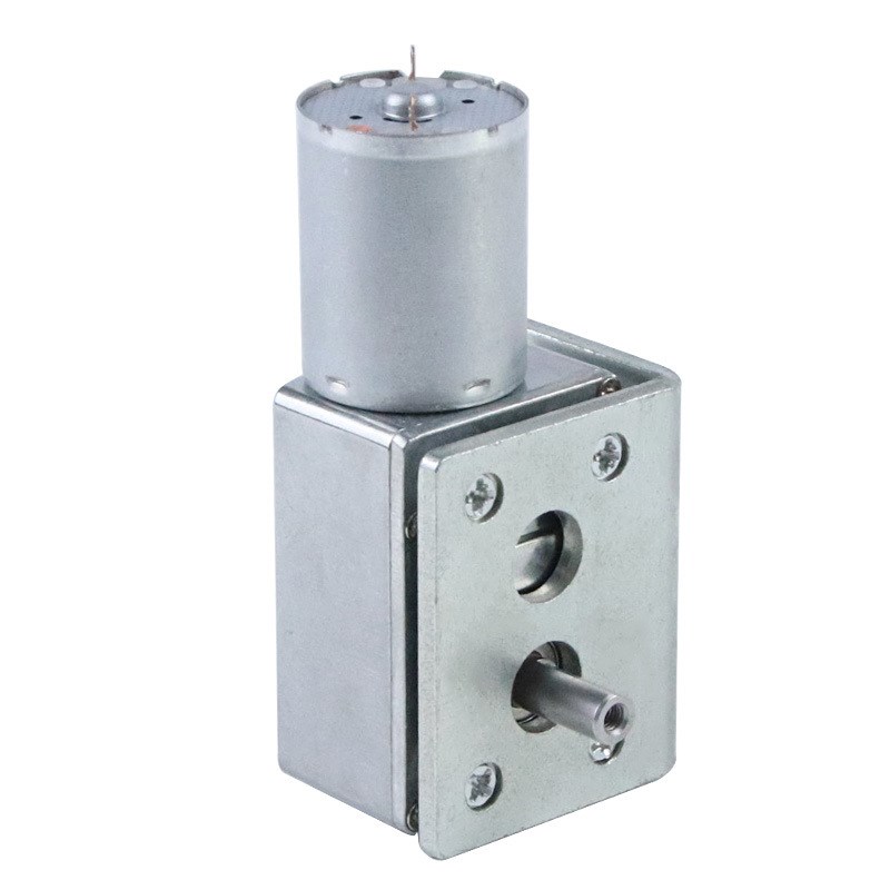 JGY370直流减速电机24V12V6V蜗轮蜗杆大扭力低速微型直流电机马达