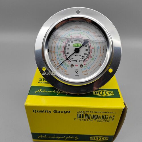 瑞士威科原装进口REFCO R22R 134a冷媒高压R404 低压R410压力油表