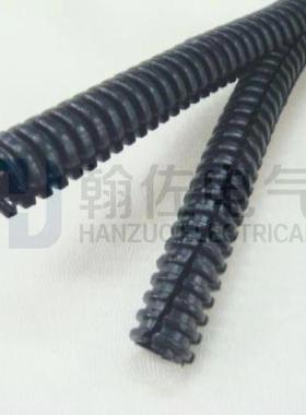 黑色EWT-PA双拼尼龙软管AD25内径20外径25.8开式机器人手臂管25米