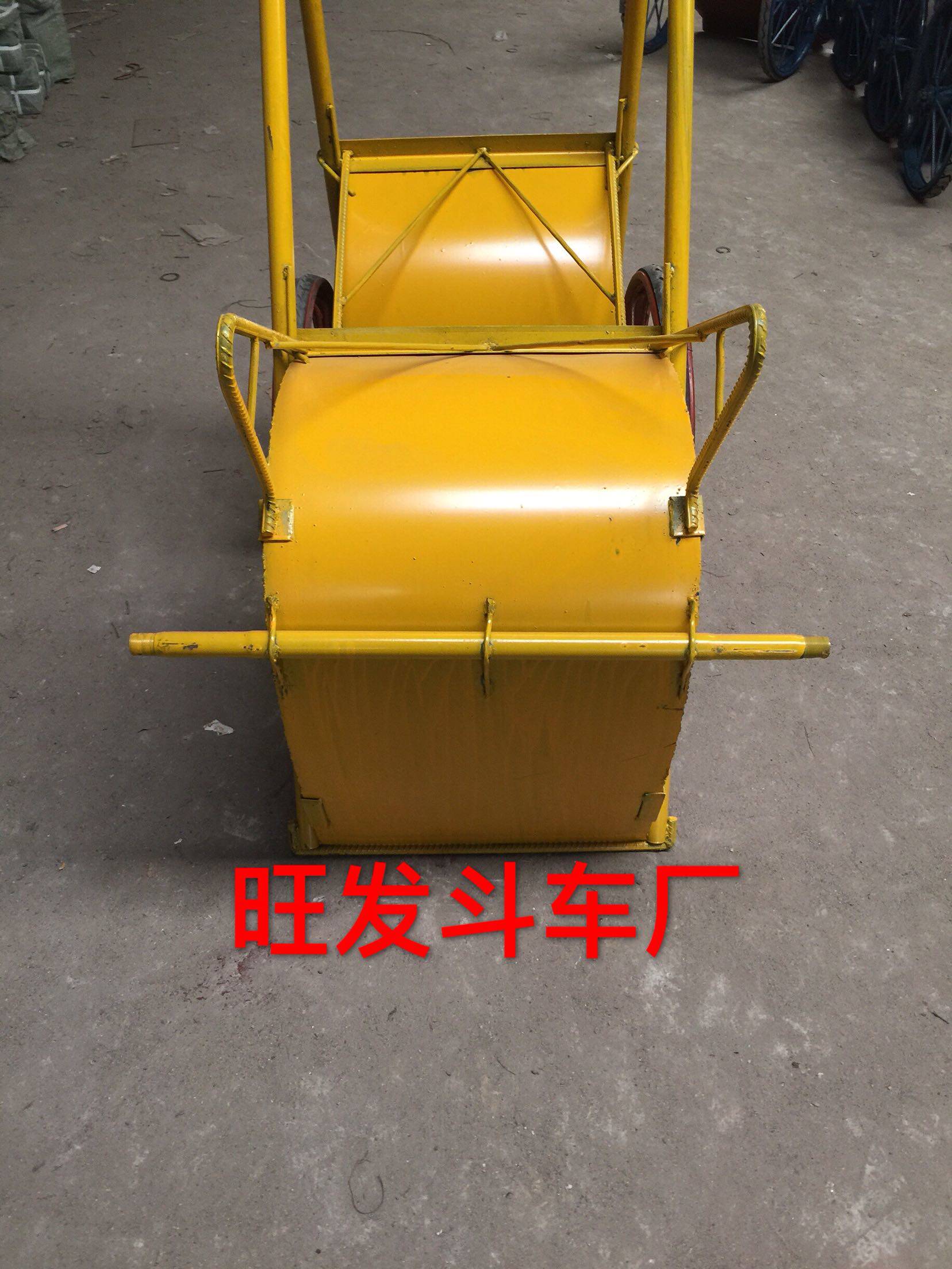 厂家直销家用饲料斗车手推斗车轮子环卫车建筑工程斗车