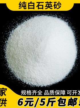 纯白石英砂白色沙子白细沙可水洗过滤酒店灭烟鱼缸造景沙盘专用砂
