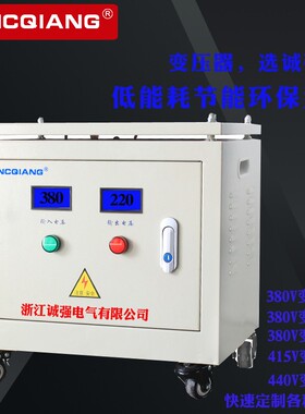 三相变压器380V变220V控制伺服干式sbk10KVASG转换器光伏升压电源