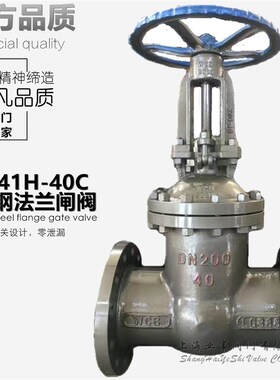 Z41H-40C高压高温蒸汽导热油铸钢法兰闸阀DN