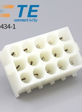350434-1泰科TE安普AMP电梯PCB转接板接插件15针6.35间距板端