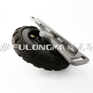 福龙马扫路车洗扫车吸嘴盘左右橡胶轮总成侧边轮轮架行走轮安装架