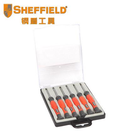 钢盾改锥起子手机笔记本电脑手钟表批维修工具6件套精密螺丝刀小