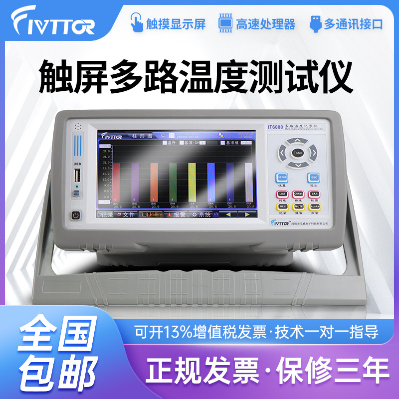 艾威科泰IT6000多路温度测试仪多通道巡检仪湿度采集记录仪曲线32