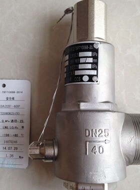DA22Y-40P DA22F-40p不锈钢代替川空低温全启式安全阀DN10 DN25