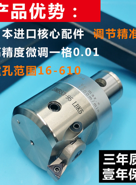 精镗刀微调头 可调式深孔镗刀cnc镗孔刀具镗刀杆 加工中心镗刀头