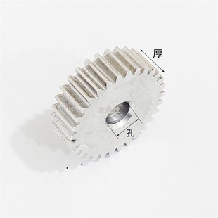 平面铝合金0.5模10 59齿圆柱直齿轮传动件A型
