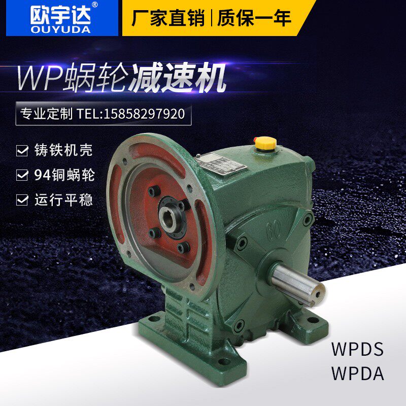 WPDA减速机WP涡轮蜗轮蜗杆齿轮减速器WPDS立式小型低速齿轮箱