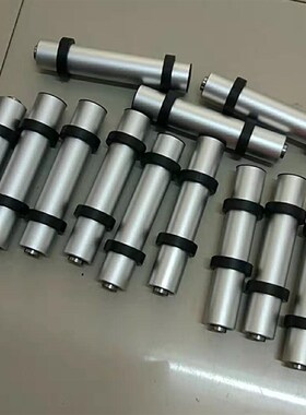 贴标机标签限定位滚筒粘带固定滚轴无动力滚轮铝合金传动纠偏挡块